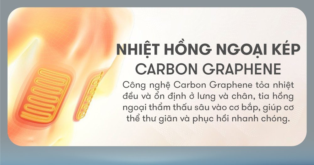 ghế massage elip o7 new chế độ nhiệt hồng ngoại kép