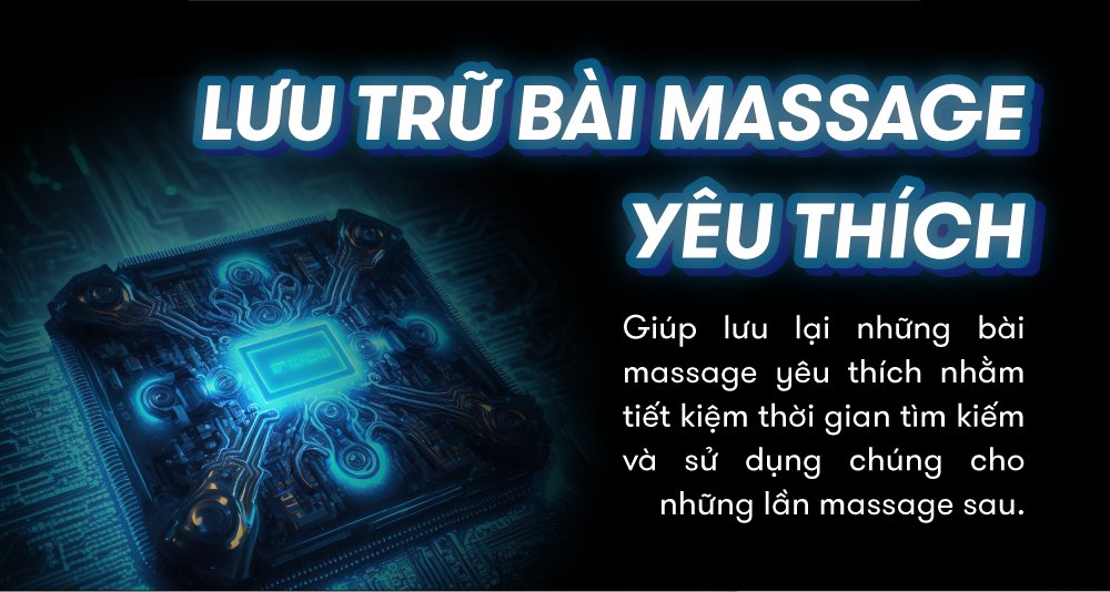 ghế massage elip o7 new lưu bài massage yêu thích