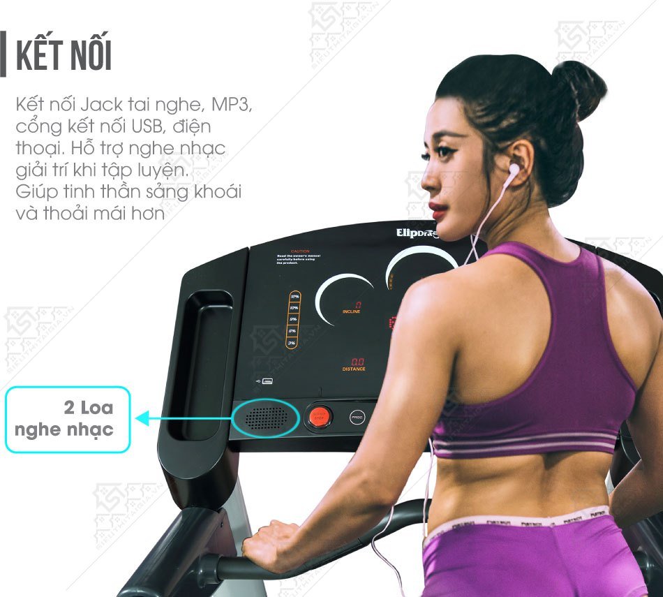Máy chạy bộ điện phòng Gym ELIP Dragon 9000