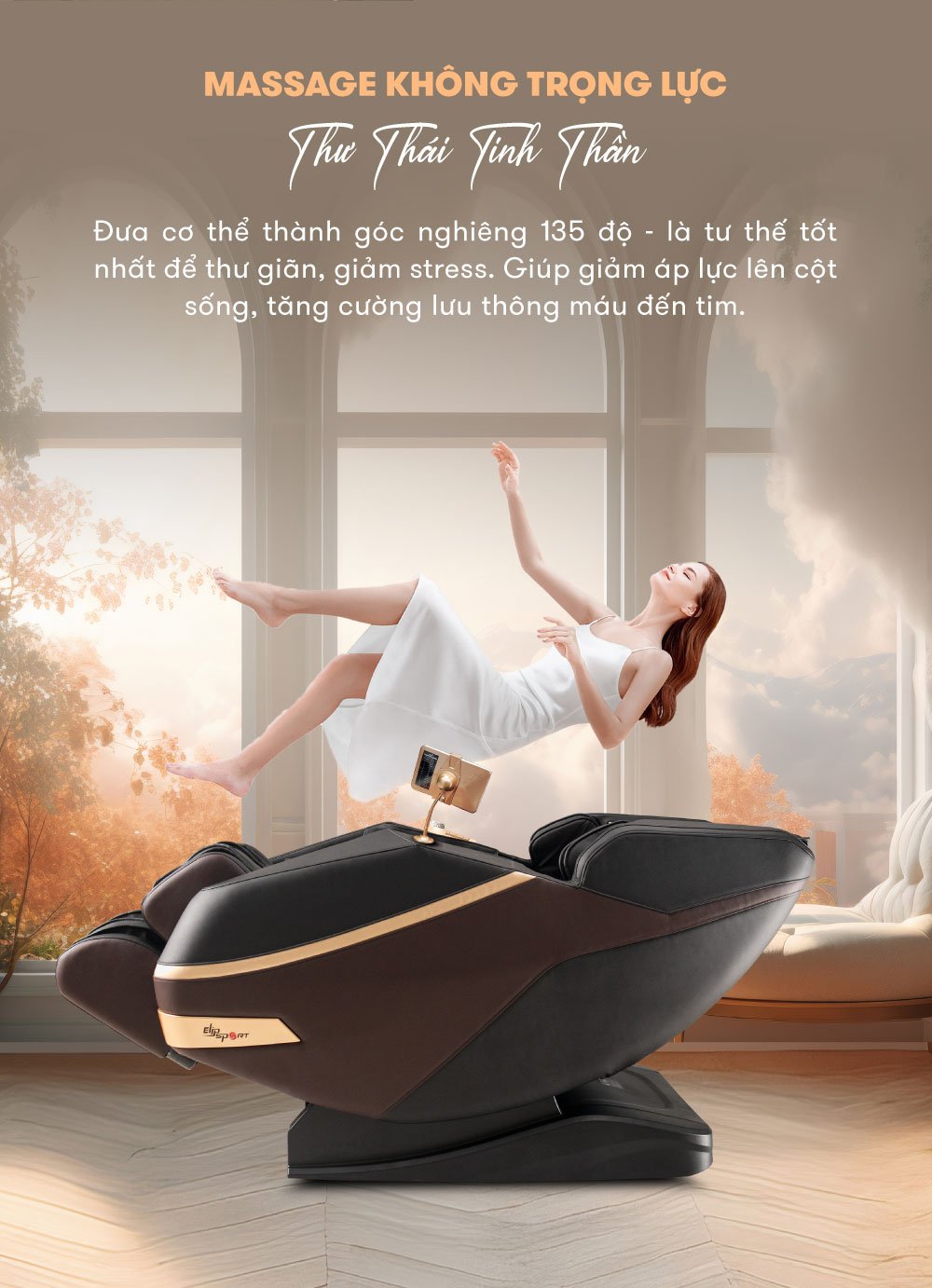 chế độ massage không trọng lực