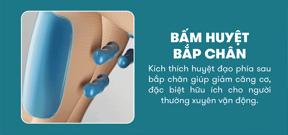 ghế massage elip e3 với chế độ bấm huyệt giúp giảm căng cơ