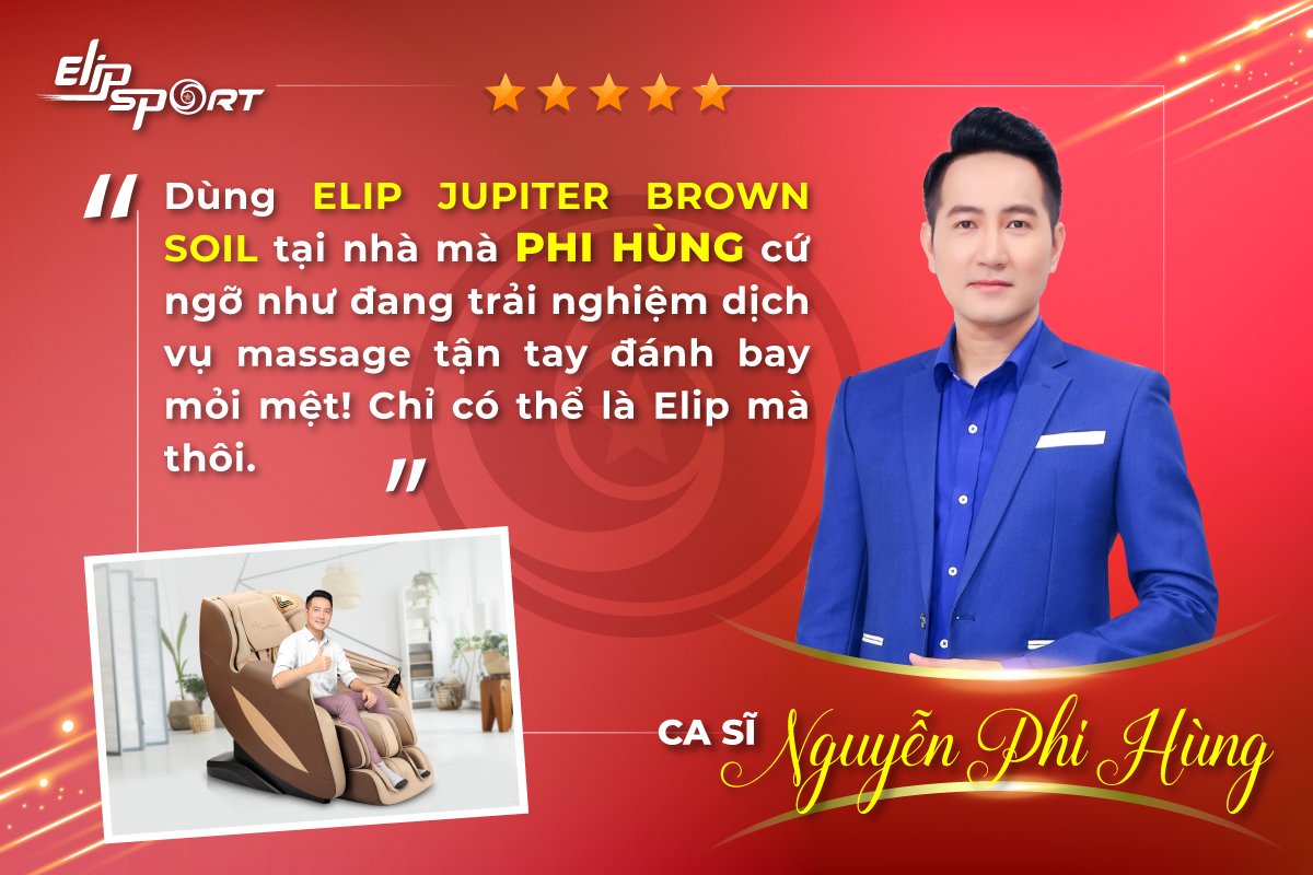 Ghế Massage ELIP Jupiter – Brown Soil