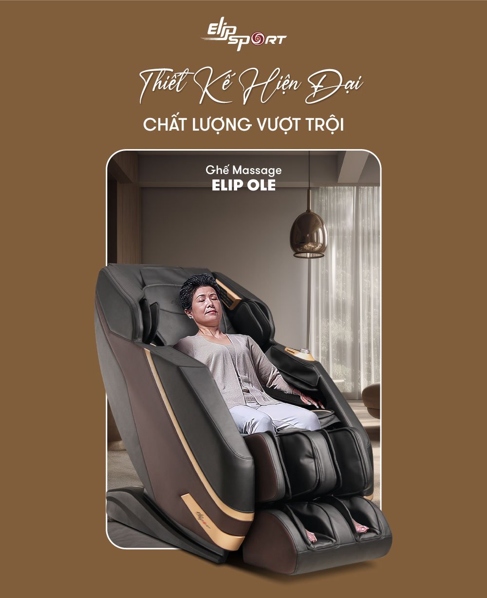 Ghế massage toàn thân mang thiết kế sang trọng