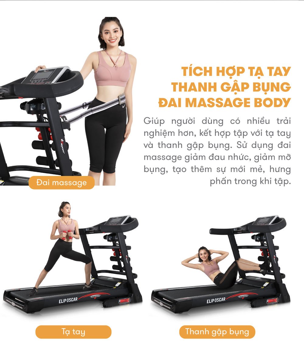 Máy chạy bộ ELIP Oscar - Black 51 Oscar Black 10