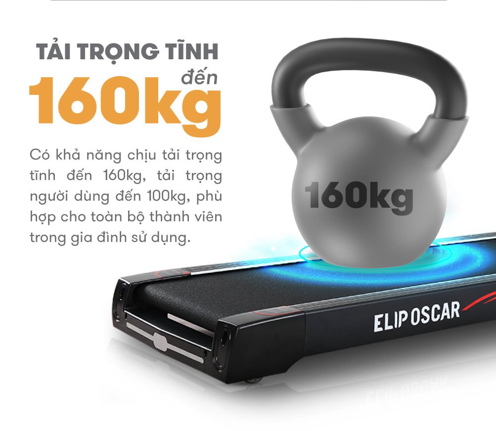 Máy chạy bộ ELIP Oscar - Black 46 Oscar Black 5