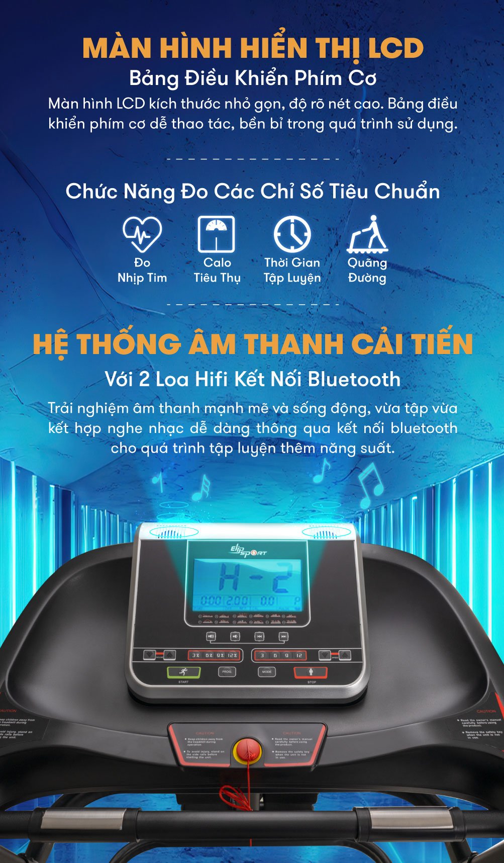 Máy chạy bộ ELIP Oscar - Black 47 Oscar Black 6