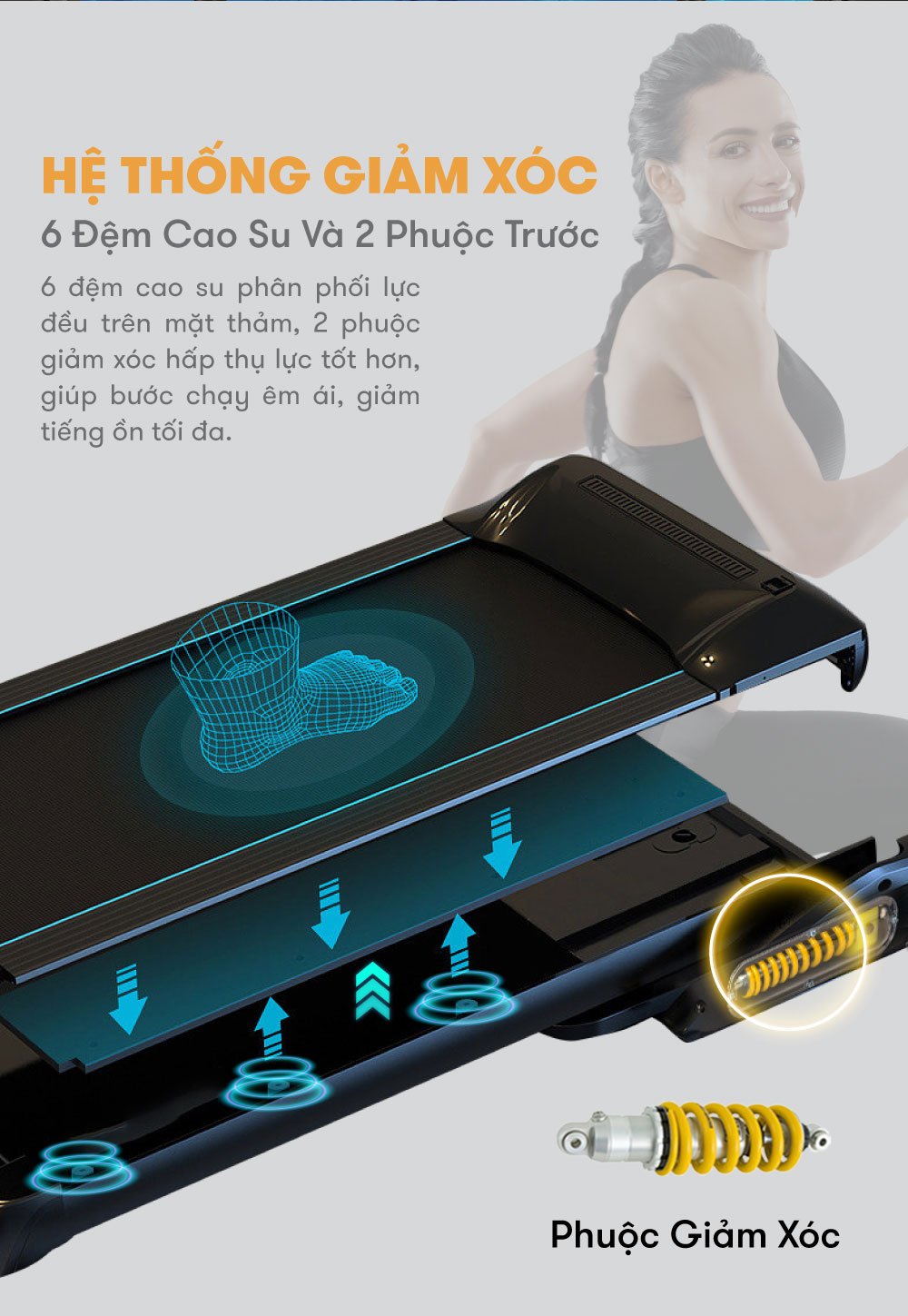 Máy chạy bộ ELIP Oscar - Black 48 Oscar Black 7