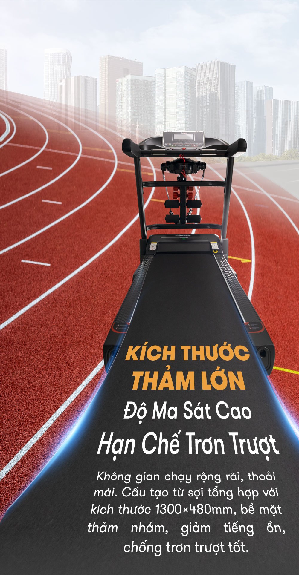 Máy chạy bộ ELIP Oscar - Black 49 Oscar Black 8