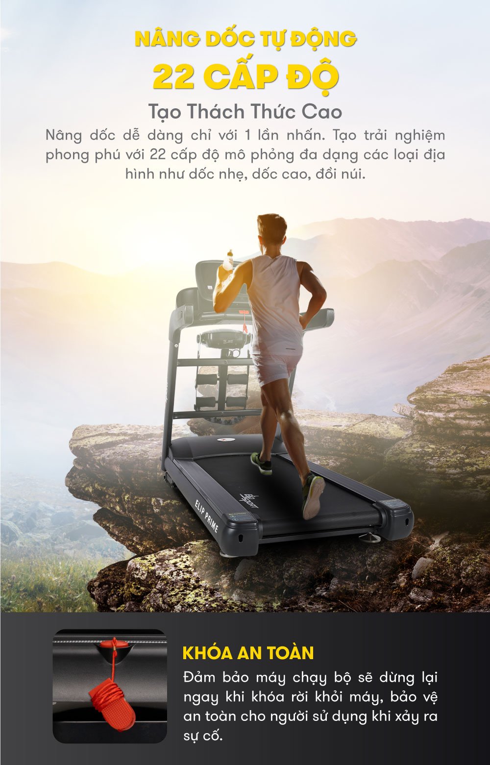 Máy chạy bộ ELIP Prime 20 Prime 11b