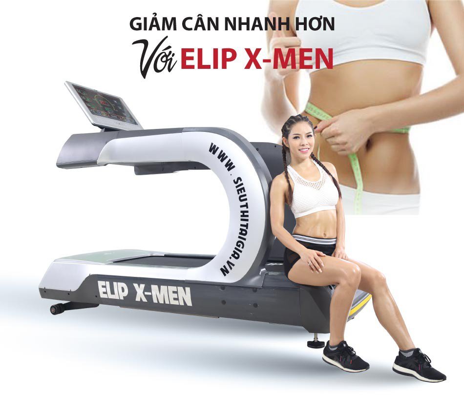 giảm cân với Máy chạy bộ điện Gym Elip X-Men 