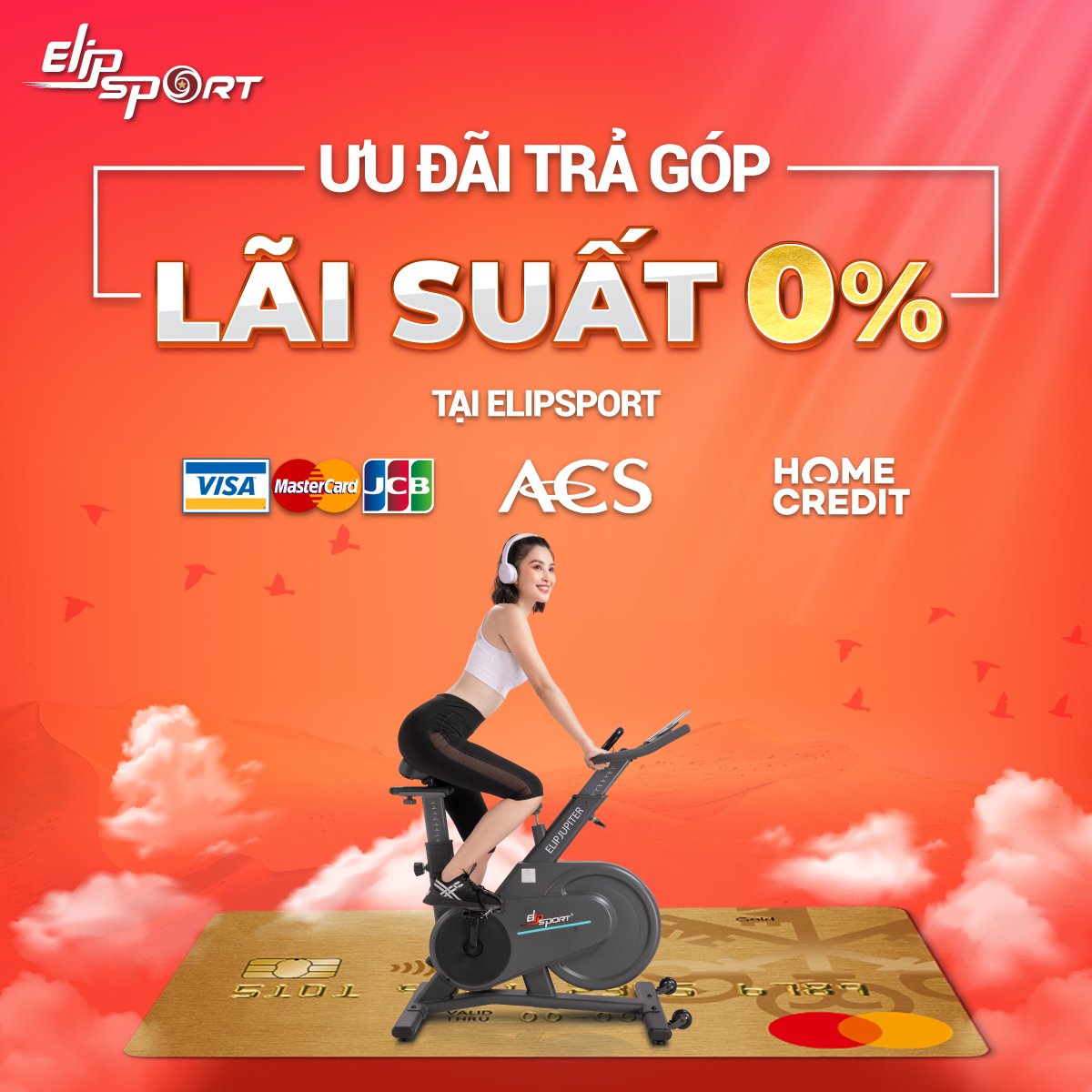 Xe đạp tập ELIP Victor (Thanh Lý)