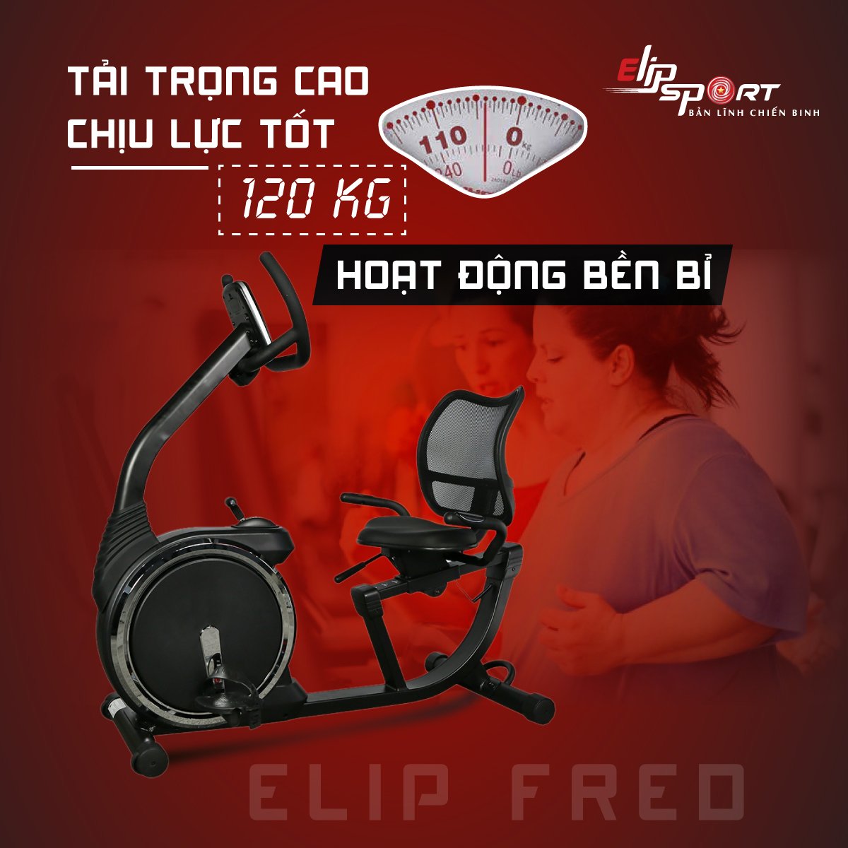 Xe đạp tập ELIP Fred