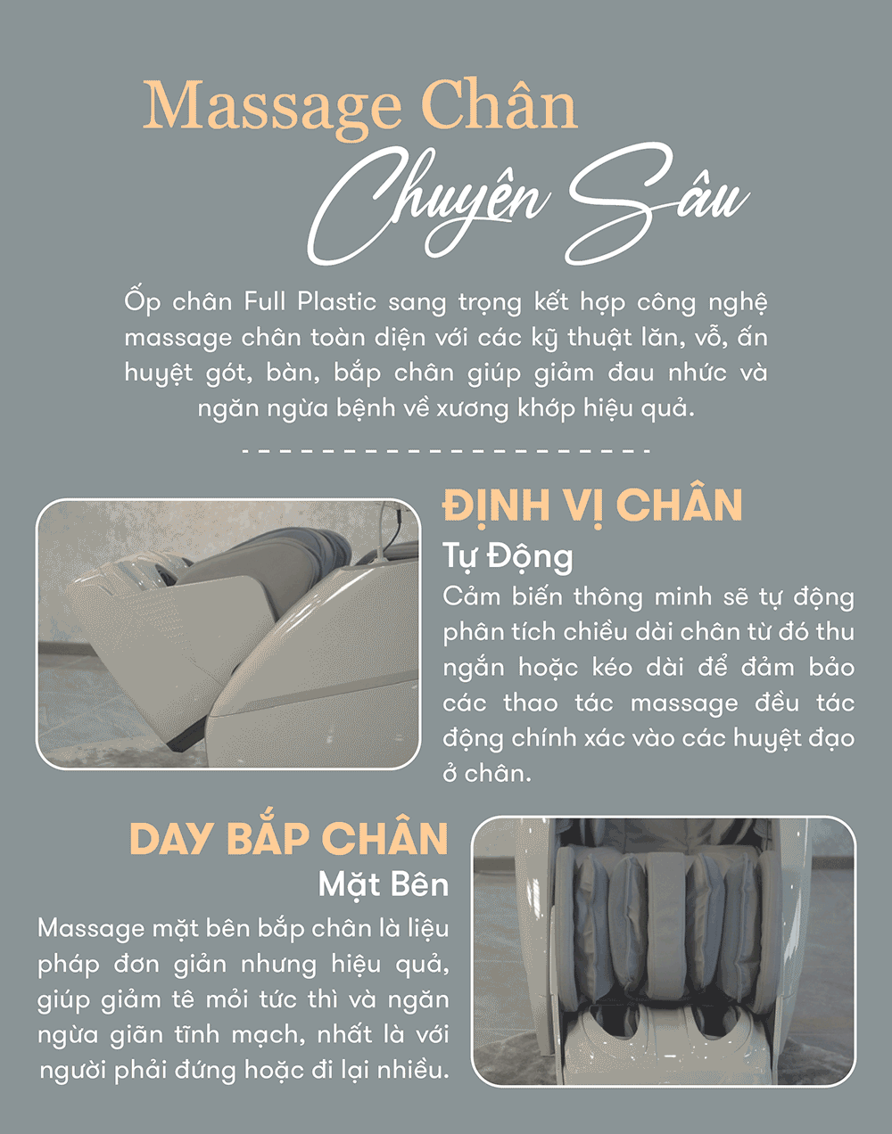 ghế massage elip o7 massage chân chuyên sâu