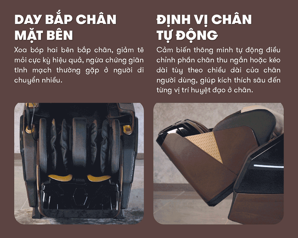 ghế massage elip g10 day bắp chân mặt bên chuyên nghiệp