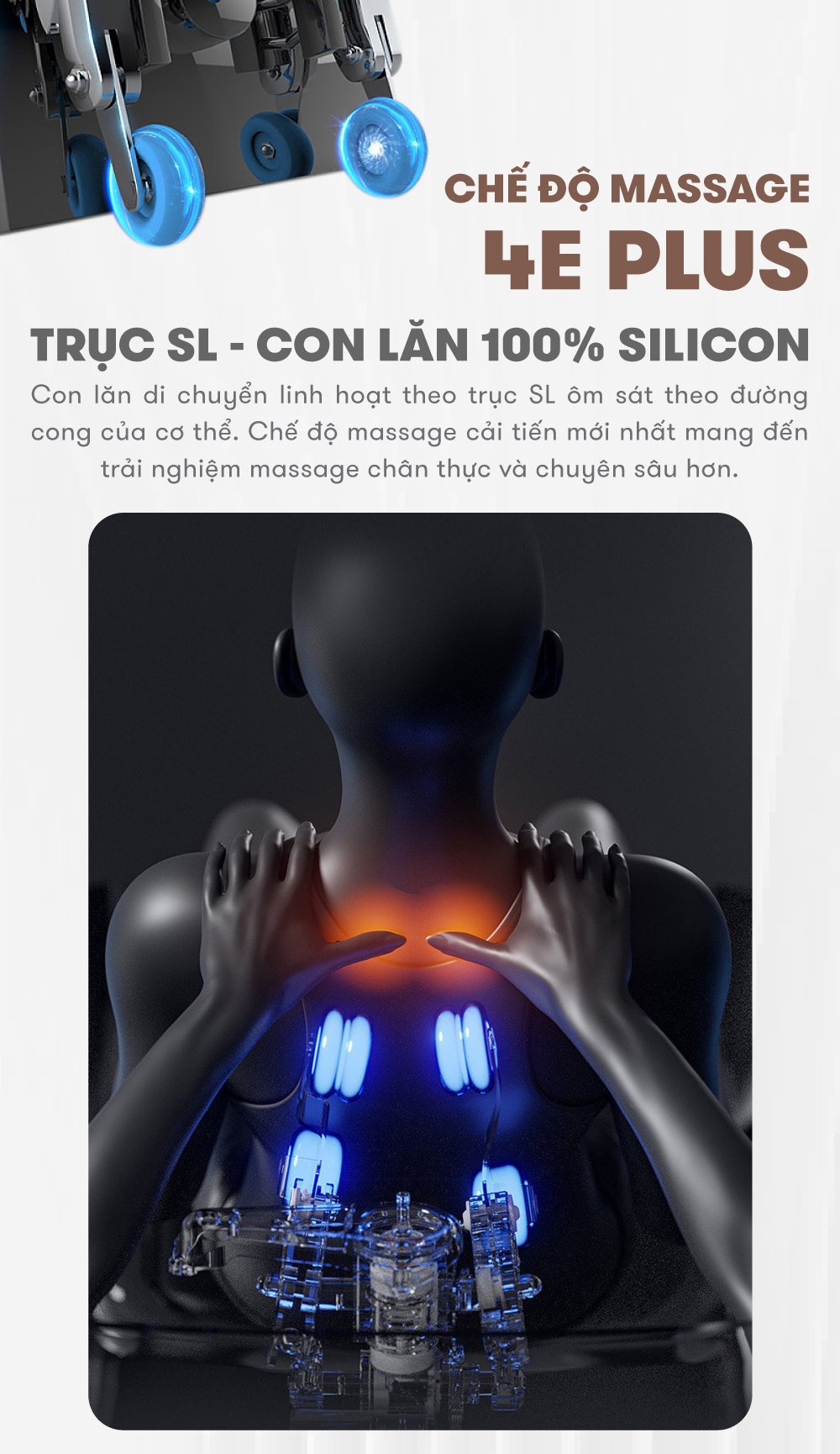 ghế massage elip e6 nhiều chế độ massage hiện đại