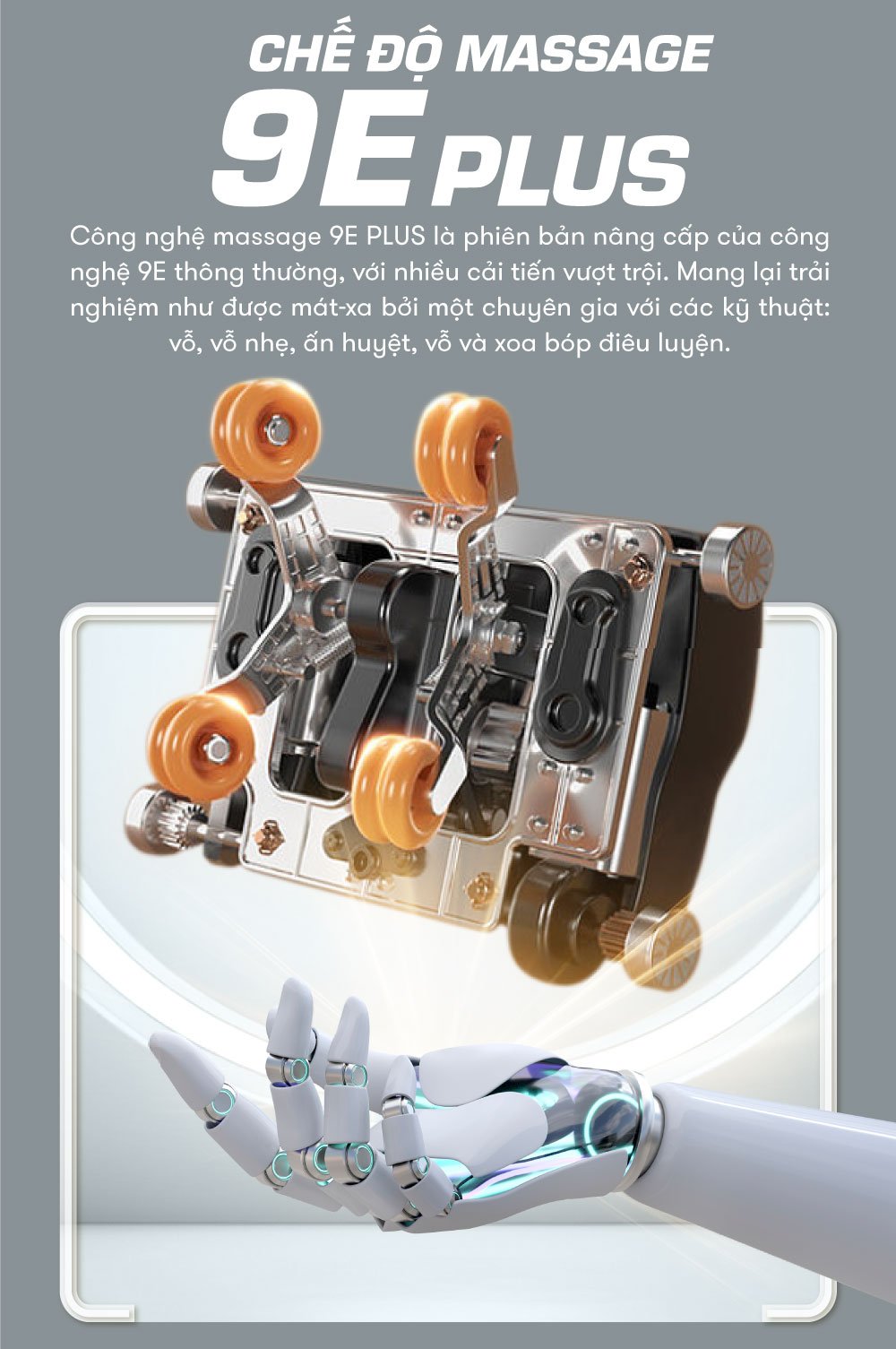 ghế massage elip o7 chế độ massage 9E