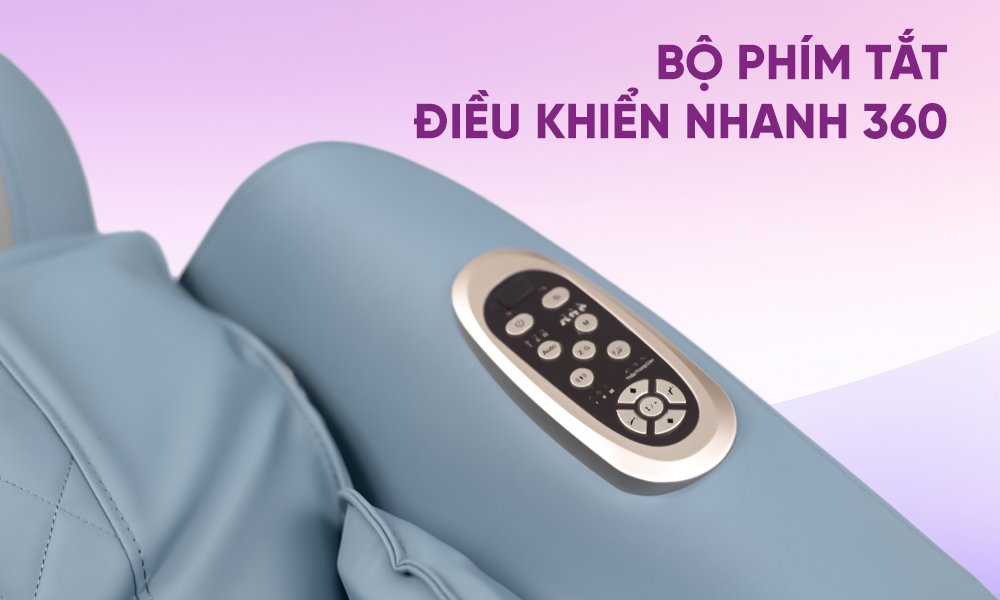 ghế massage elip d6 chế độ điều khiển nhanh 360