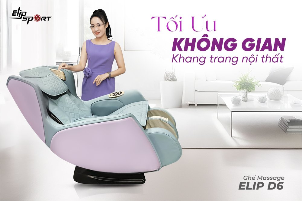 ghế massage elip d6 tối ưu không gian