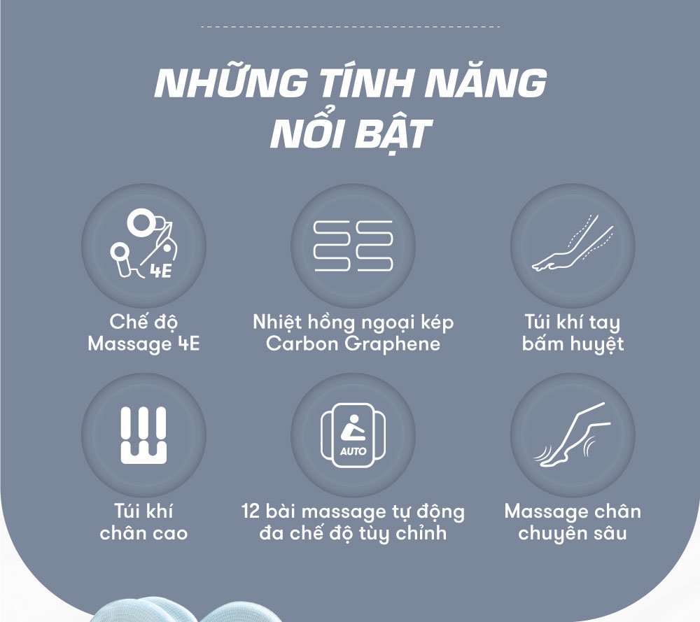 Ghế Massage ELIP E4 (GDV AG) 14 ghế massage elip e4 sở hữu tính năng nổi bật