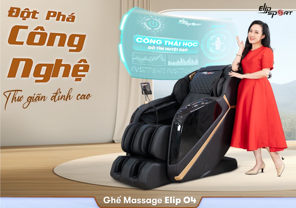 ghế massage elip o4 đột phá công nghệ đỉnh cao