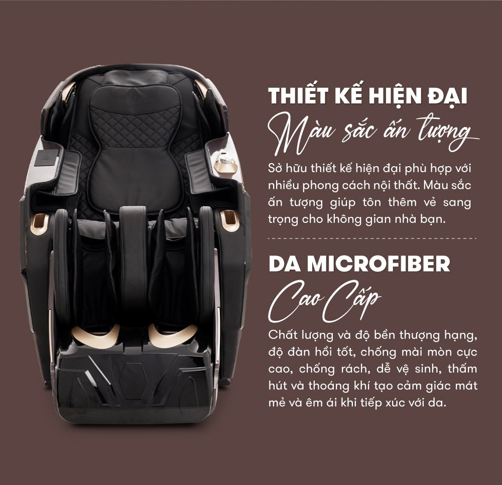 Ghế Massage ELIP G10 mang thiết kế hiện đại