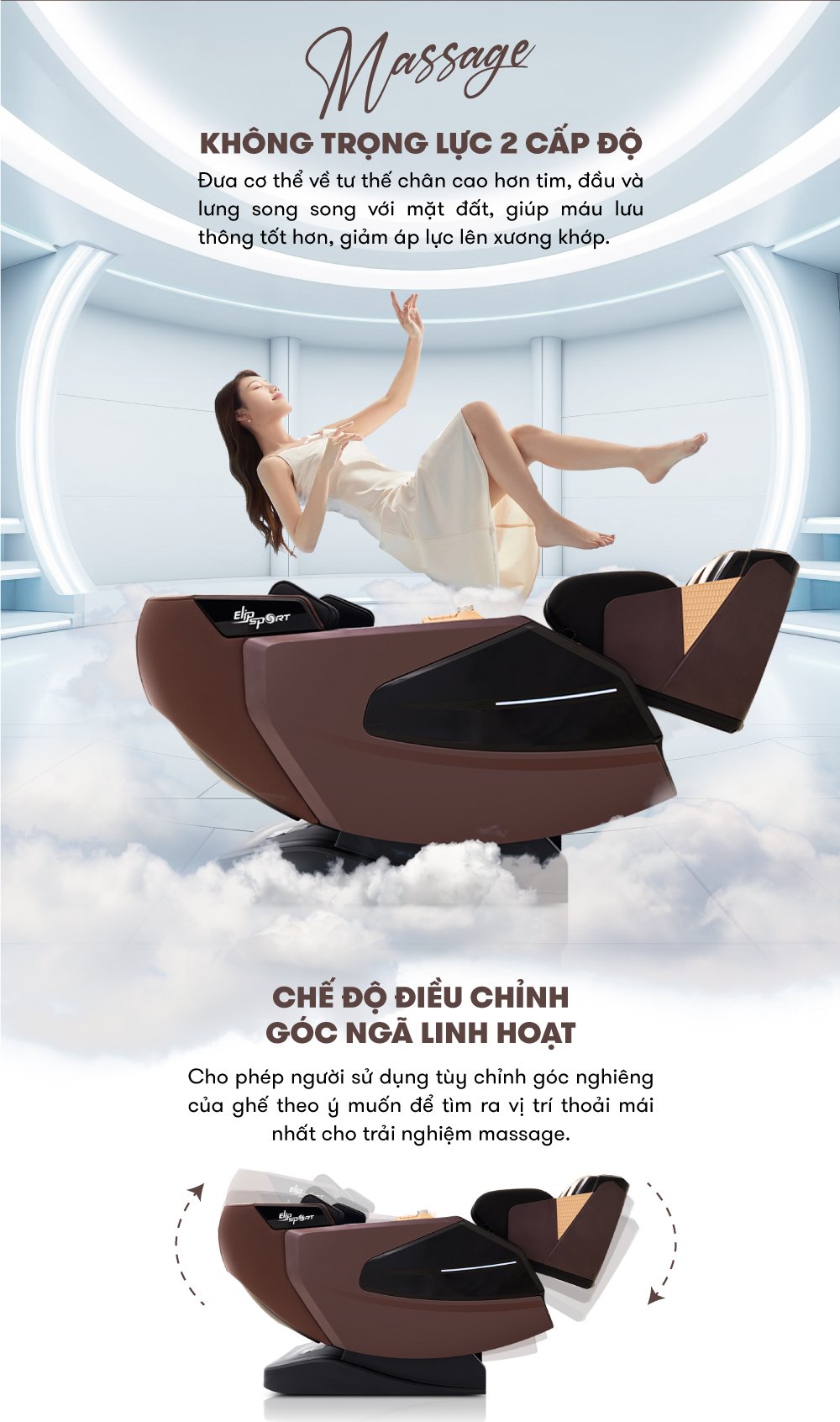 Ghế Massage ELIP G10 massage không trọng lực