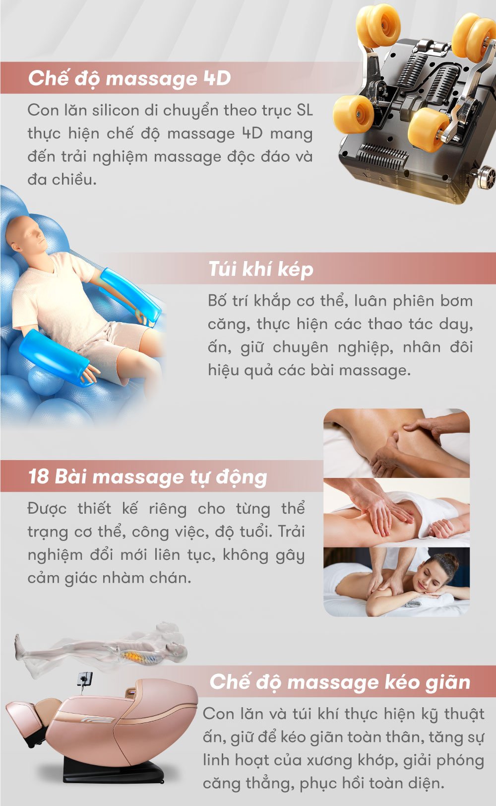 Ghế massage ELIP Alexander Pro AI