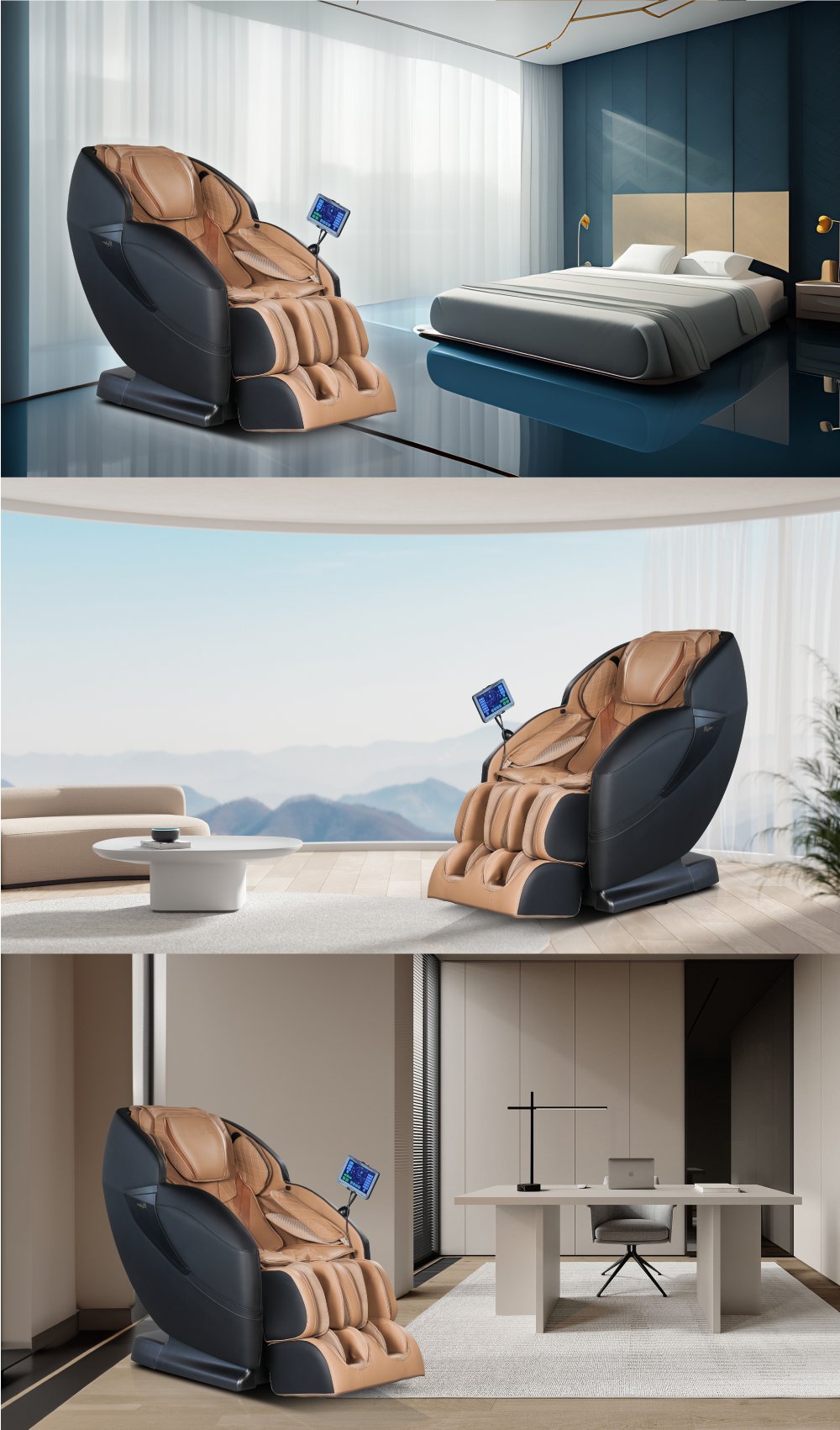 ghế massage elip ares new kiểu dáng thiết kế sang trọng