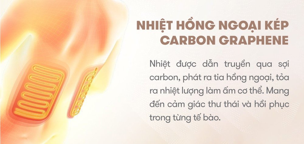 ghế massage elip ares new chế độ nhiệt hồng ngoại kép