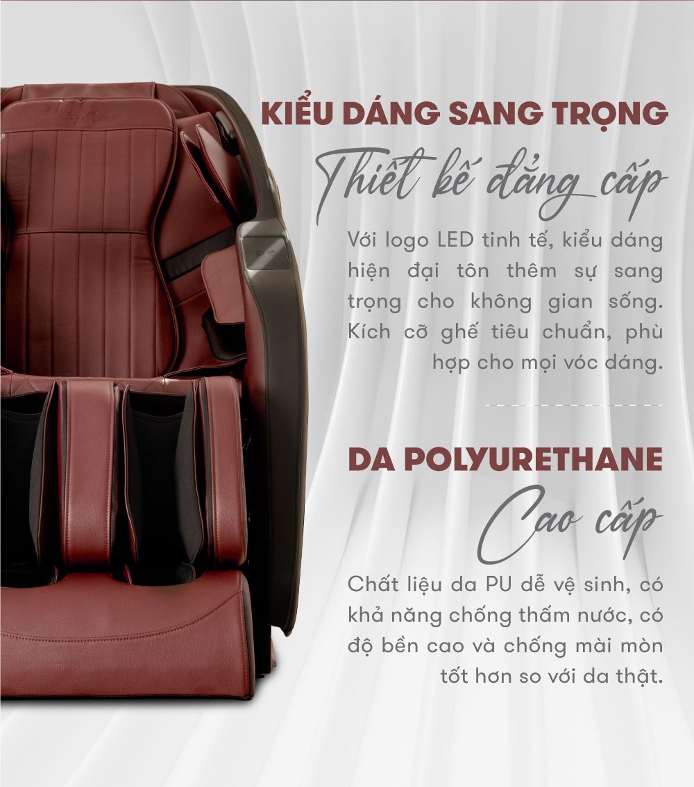 ghế massage elip d5 kiểu dáng đẳng cấp