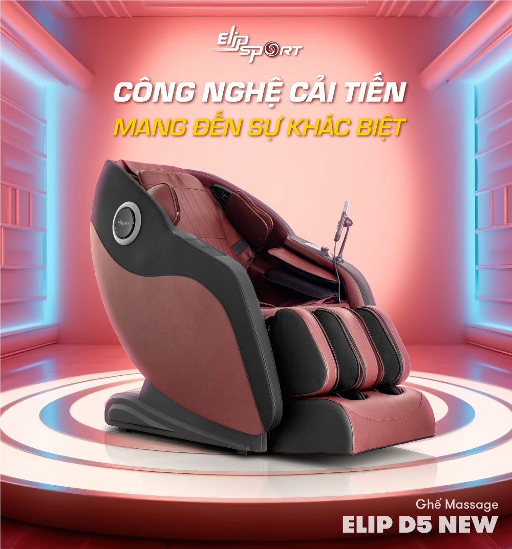ghế massage elip d5 mang công nghệ cải tiến