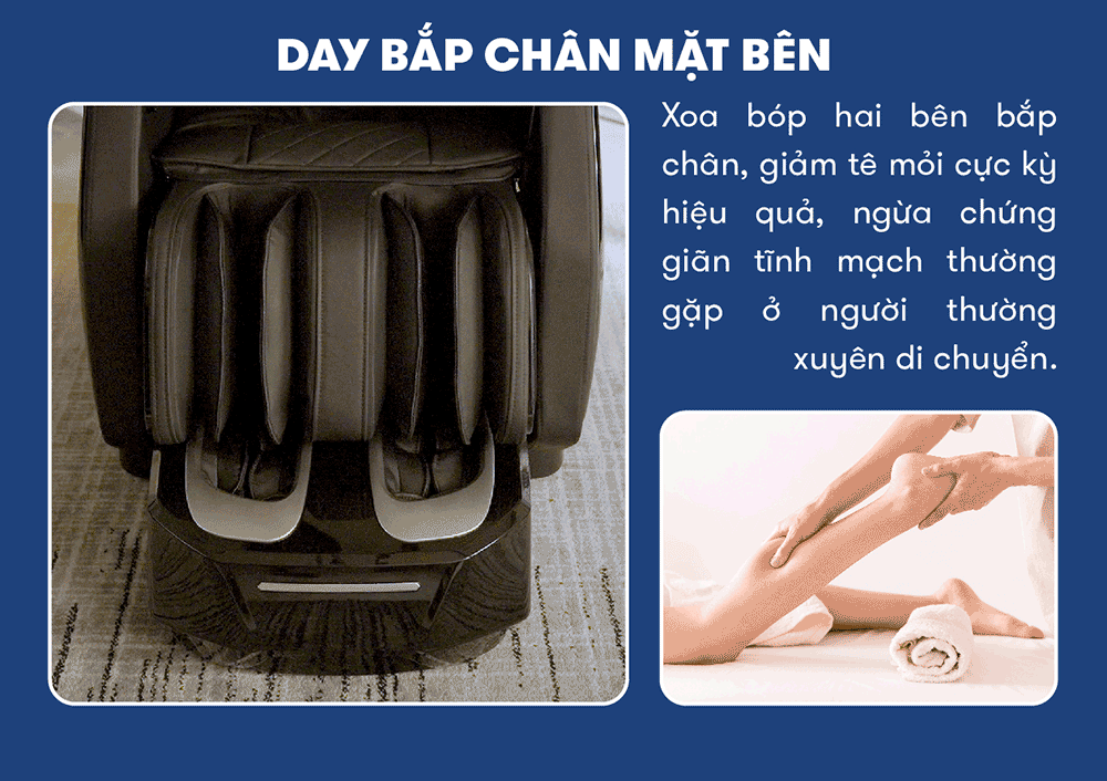 ghế massage elip g9 day bắp chân mặt bên