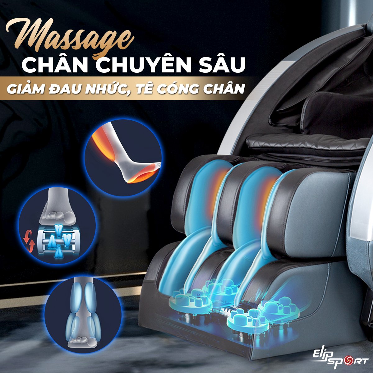 Ghế Massage ELIP Nobel