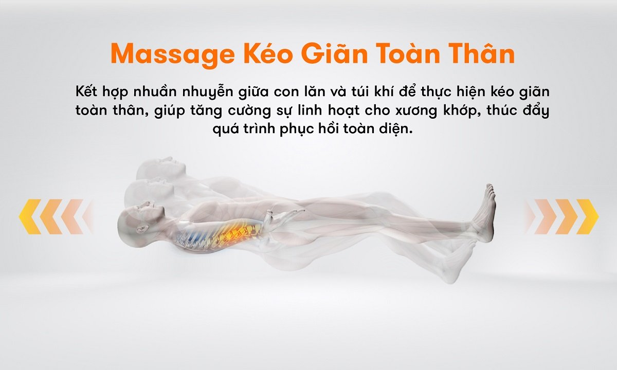 ghế massage elip o4 với chế độ massage toàn thân cao cấp