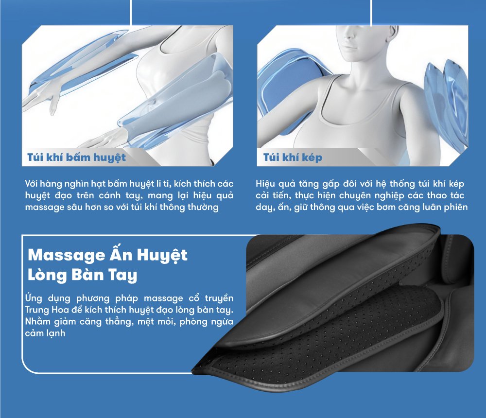 ghế massage elip o4 với nhiều công nghệ hiện đại