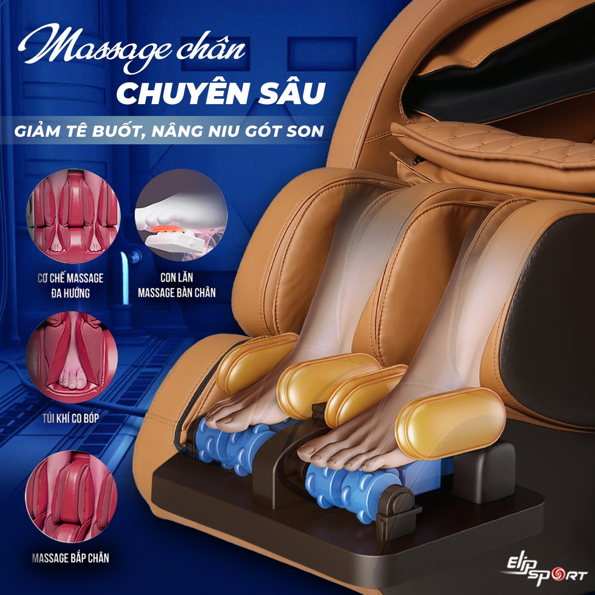 Ghế Massage ELIP Plutoni