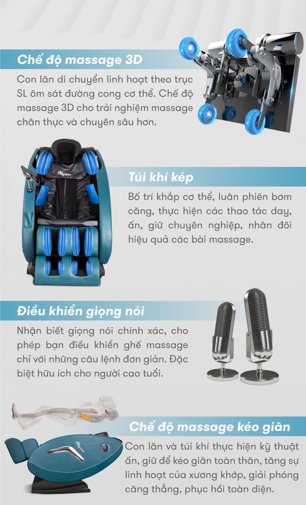 Ghế Massage ELIP Rhodi
