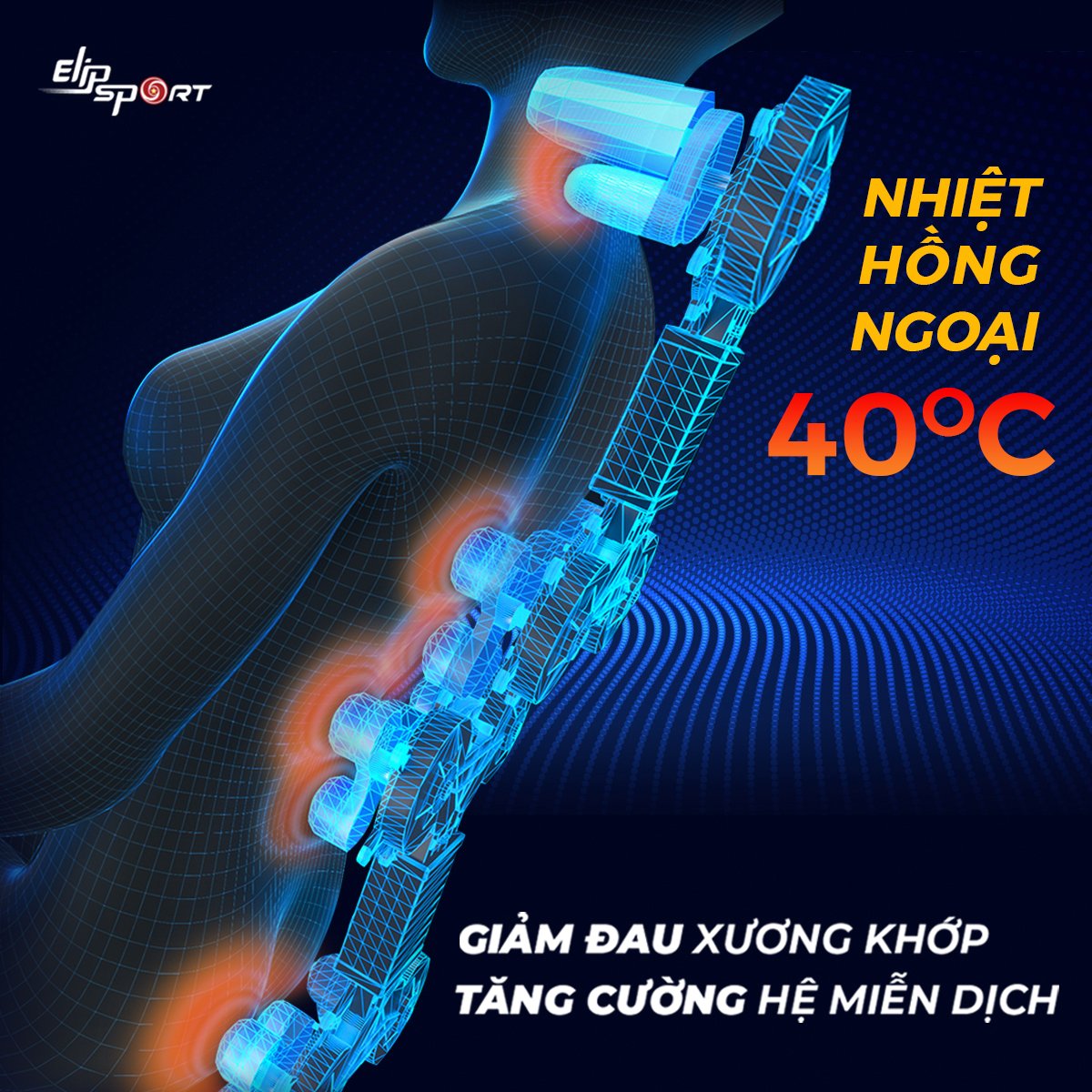 Ghế Massage ELIP Jupiter -Black -Brown