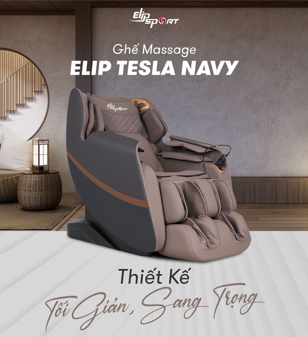 Ghế massage ELIP Tesla Navy