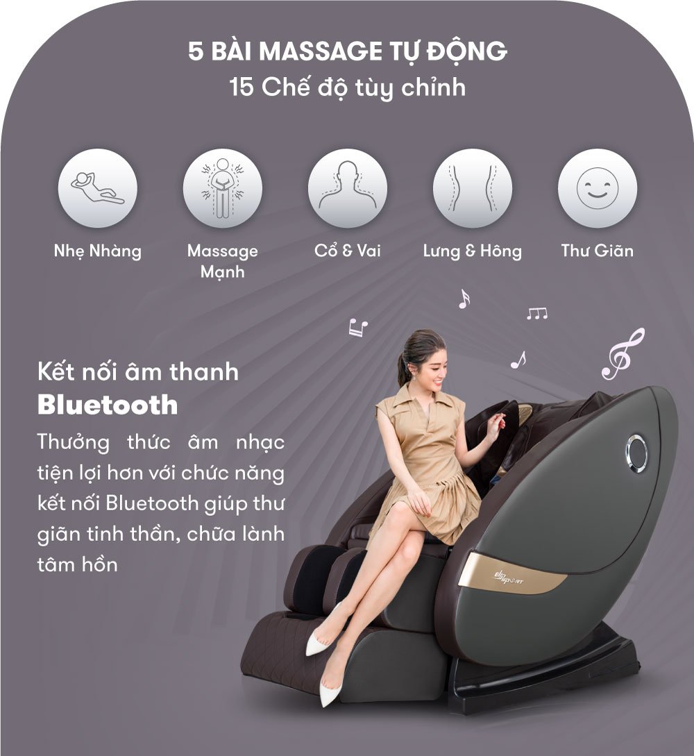 sở hữu 5 bài massage tự động