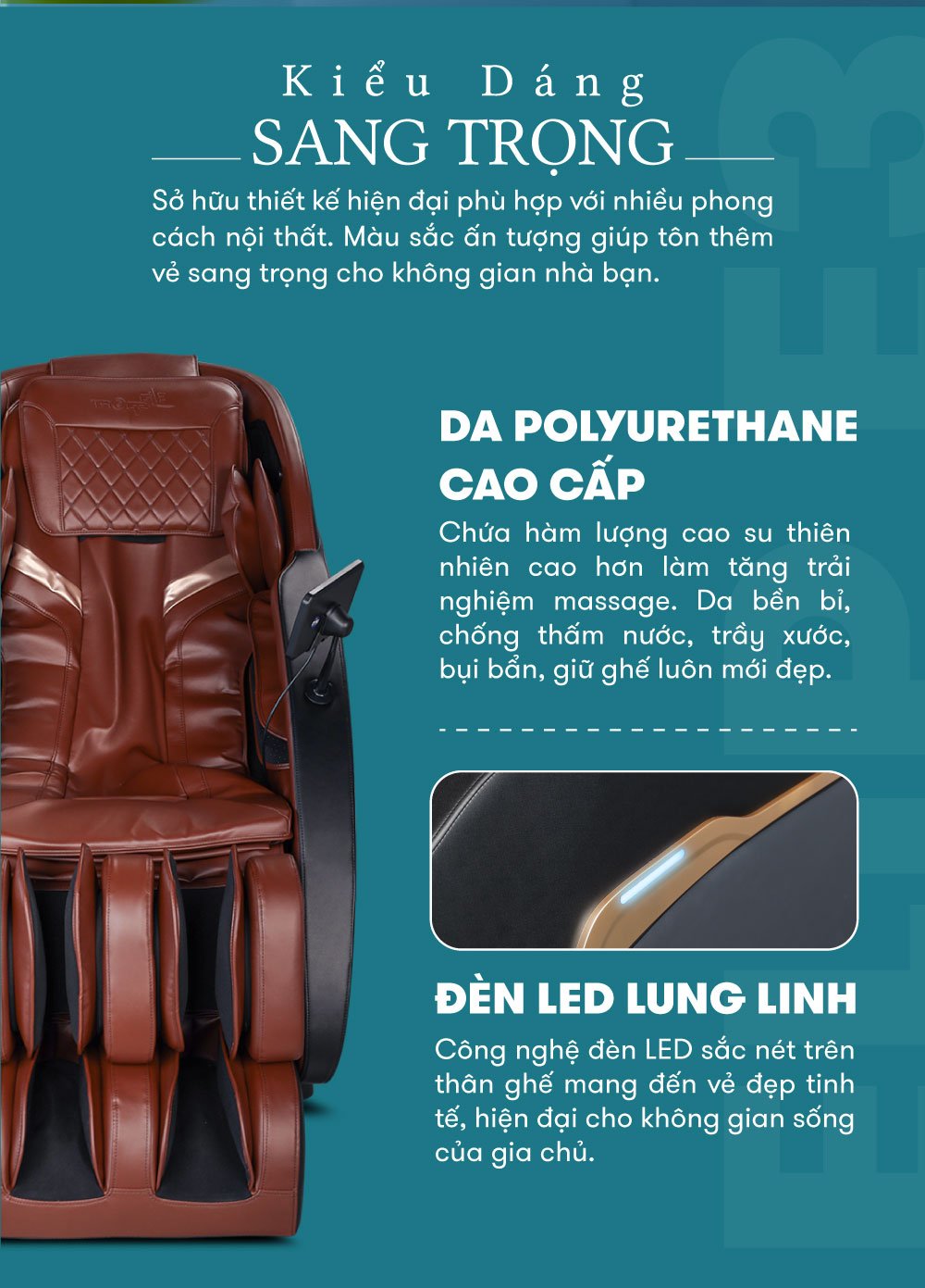 ghế massage elip e3 kiểu dáng sang trọng