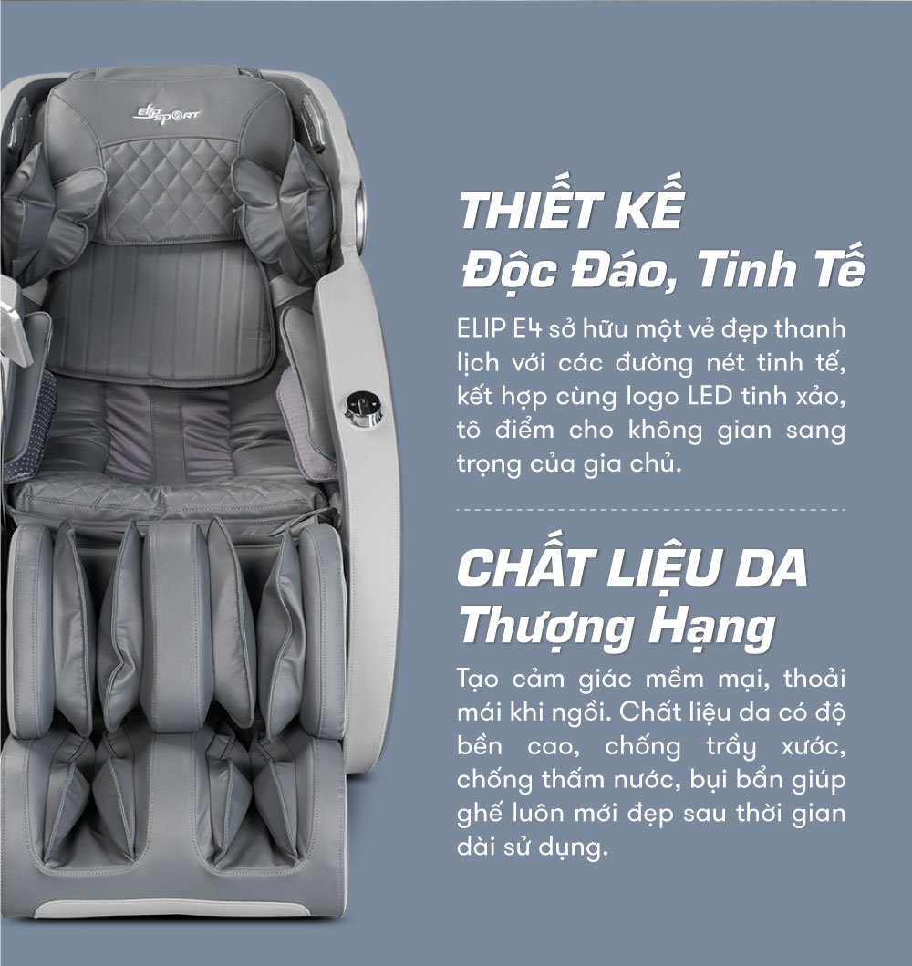 Ghế Massage ELIP E4 (GDV AG) 13 ghế massage elip e4 mang thiết kế độc đáo