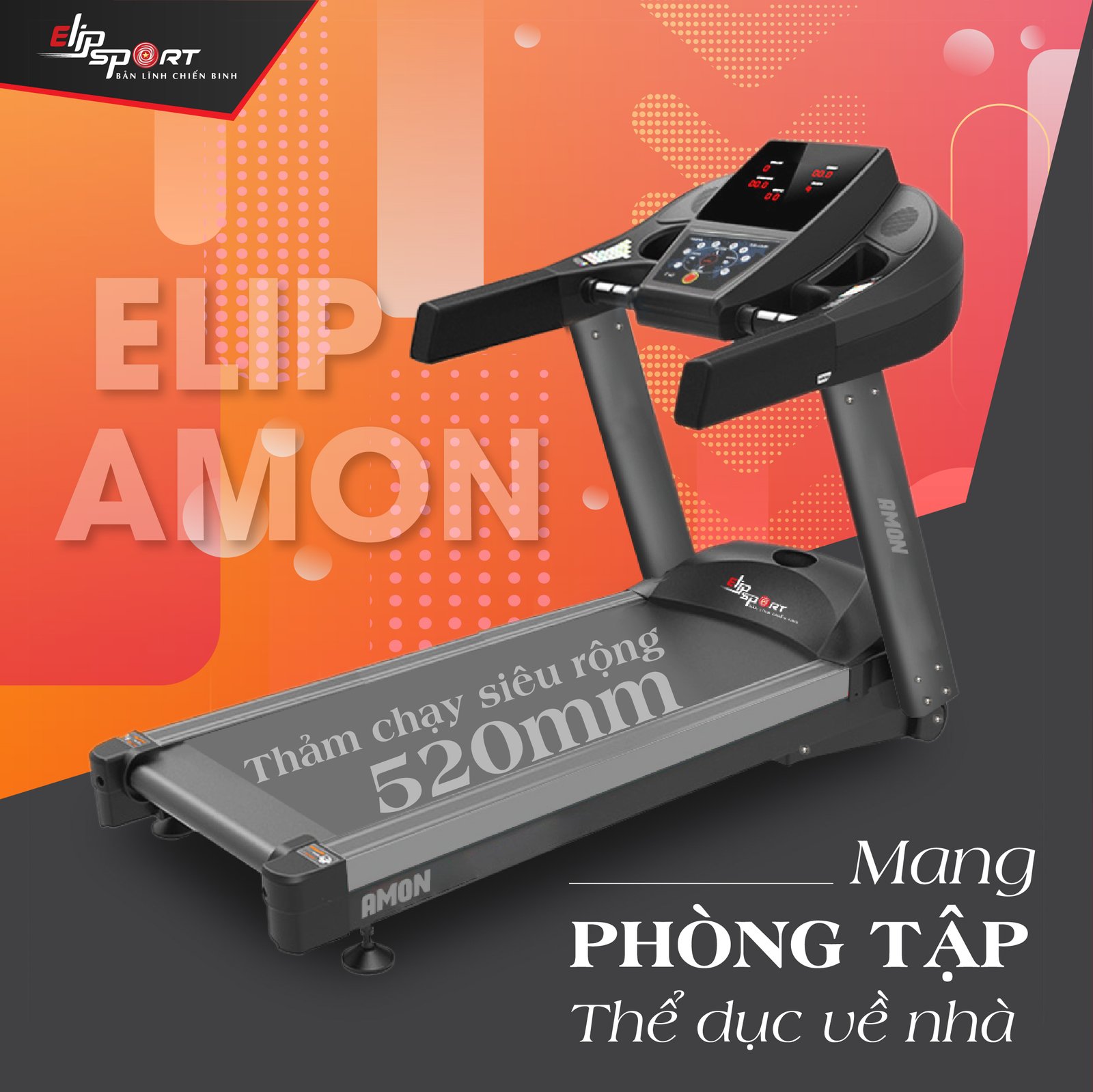 Máy chạy bộ đơn năng ELIP Amon