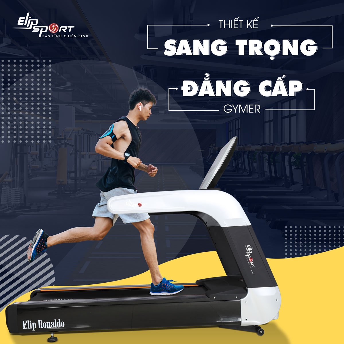 Máy chạy bộ điện ELIP Ronaldo