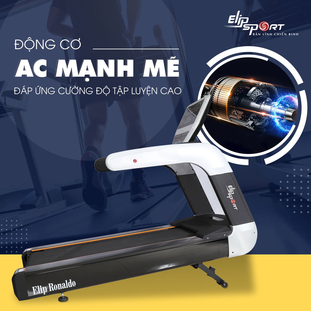 Máy chạy bộ điện ELIP Ronaldo