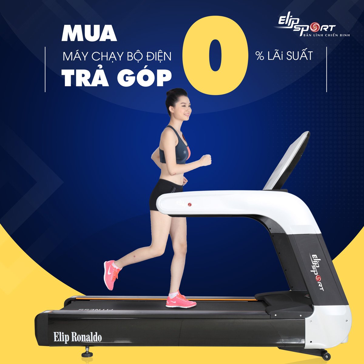 Máy chạy bộ điện ELIP Ronaldo