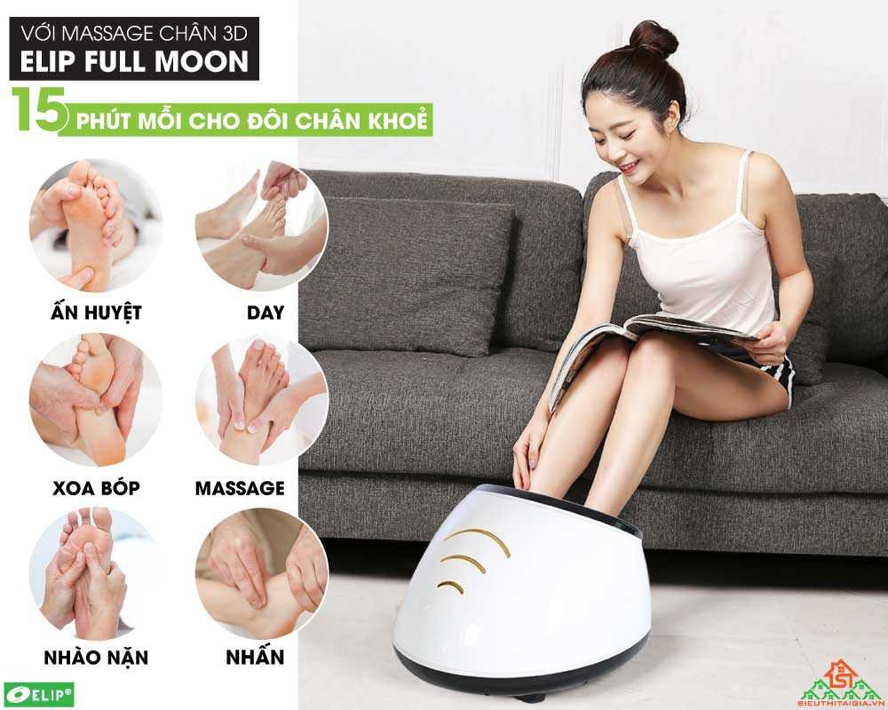 Máy massage chân 3D Elip Full Moon