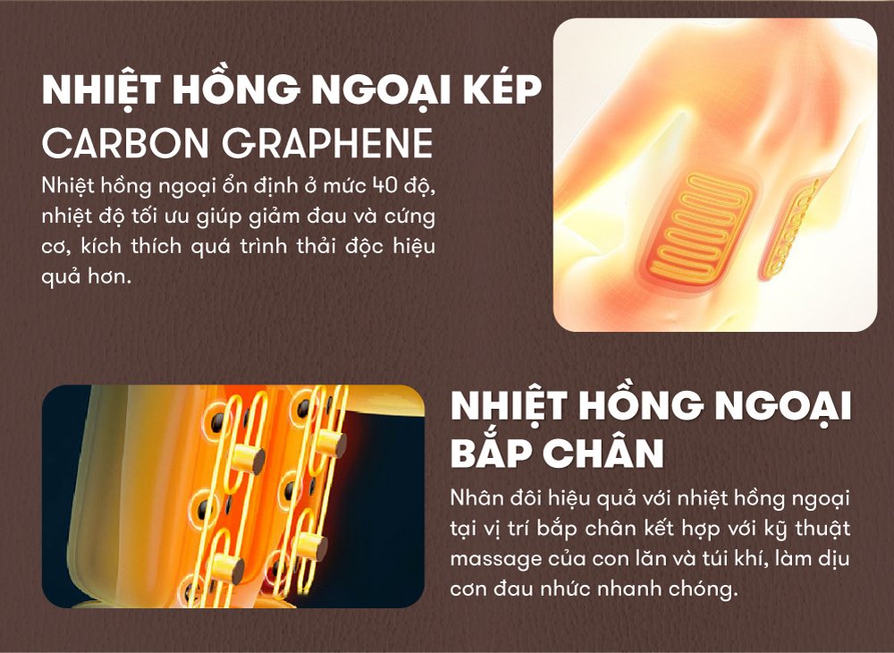 ghế massage elip g10 chế độ nhiệt hồng ngoại kép
