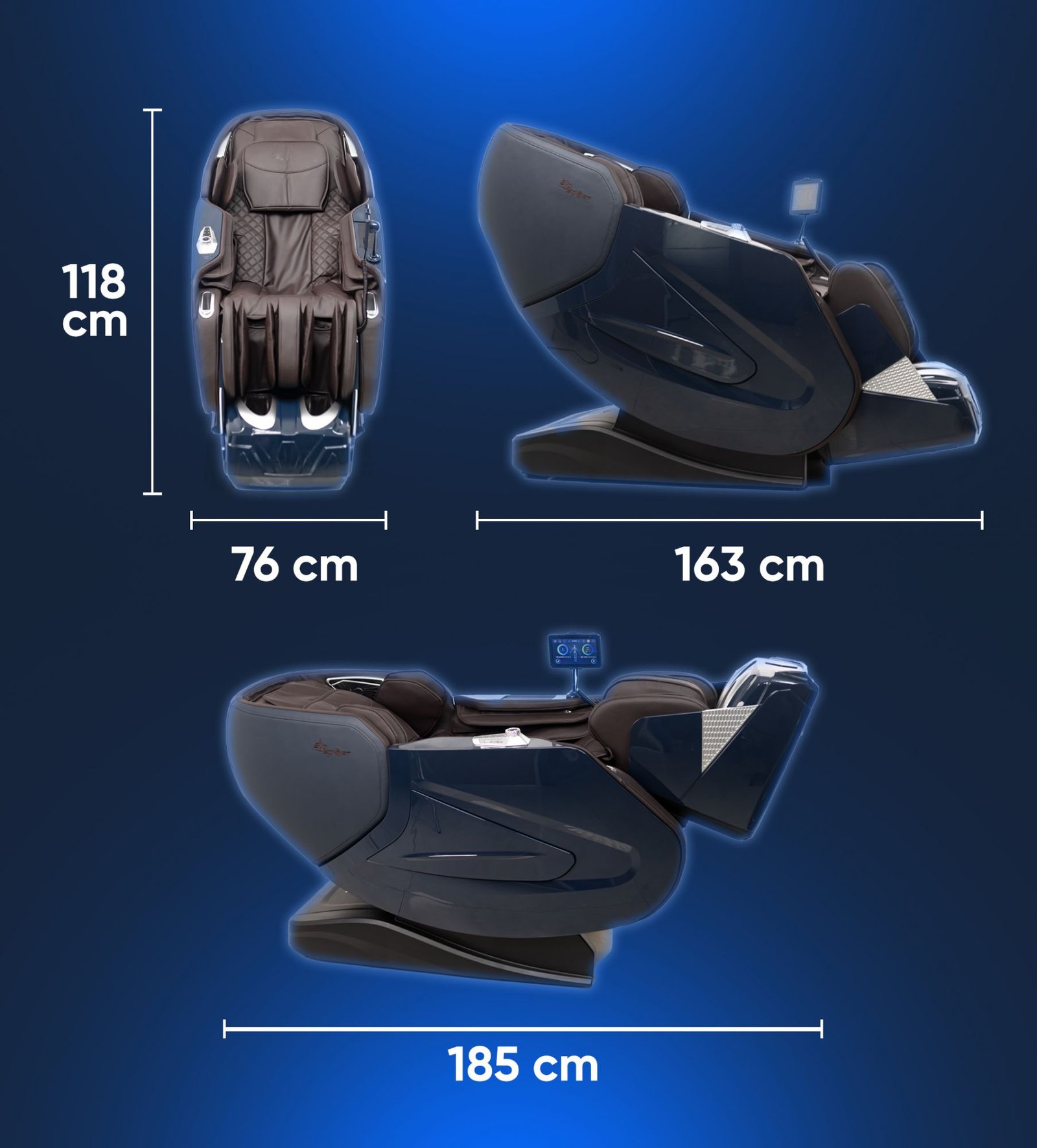 ghế massage elip o6 kích thước lý tưởng