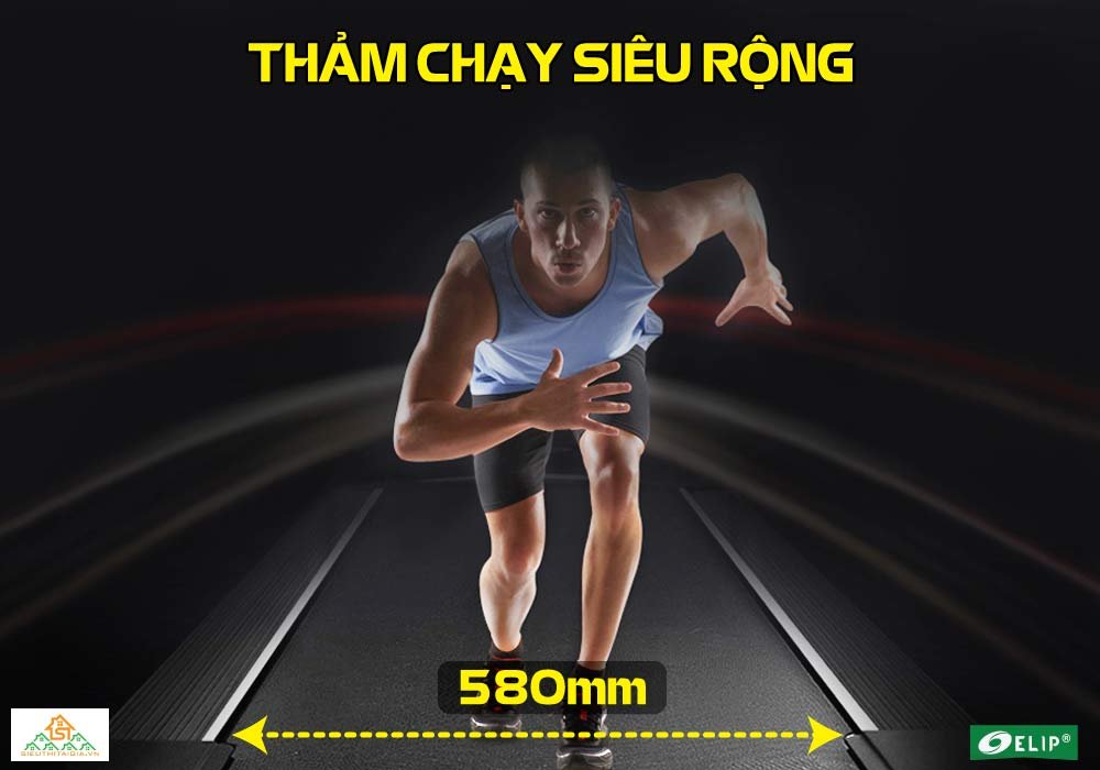 thảm chạy Máy chạy bộ Phòng Gym Elip OBAMA rộng